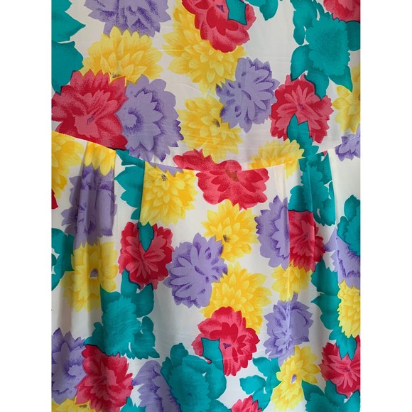 Vintage 80s Jack Mulqueen Silk Dress - Picture 6 of 6